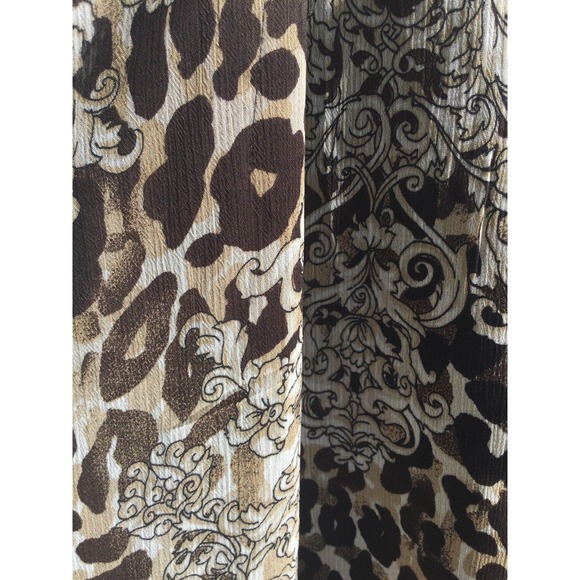 Easywear by Chico’s womens open scarf vest size 3 xl 16 faux leather cheetah - Picture 3 of 10